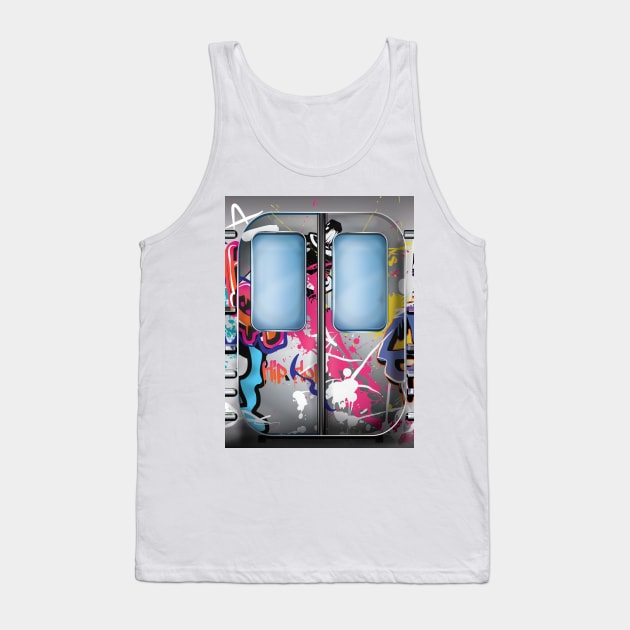 New York Subway Train Tank Top by nickemporium1